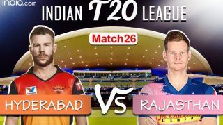 SRH vs RR Live Cricket Score, IPL 2020 Today's Match: Struggling Rajasthan Hope For Stokes Inspiration in Dubai